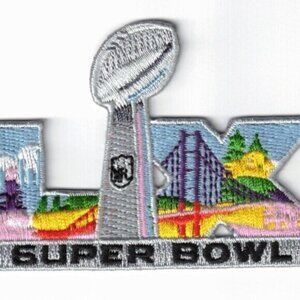 (10) Super Bowl LX NFL Embroidered Patches